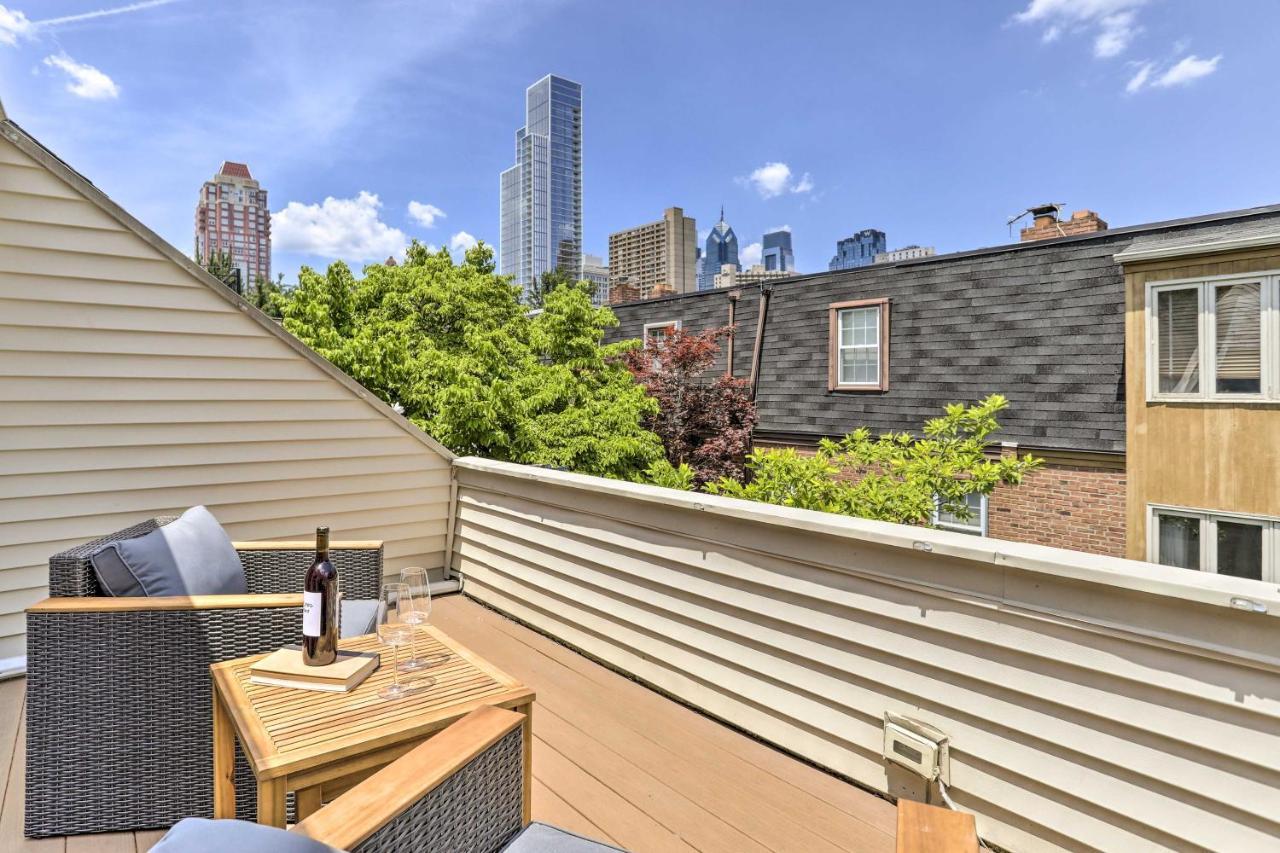 Philly Townhome With Private Patio And City Views Filadelfia Exterior foto